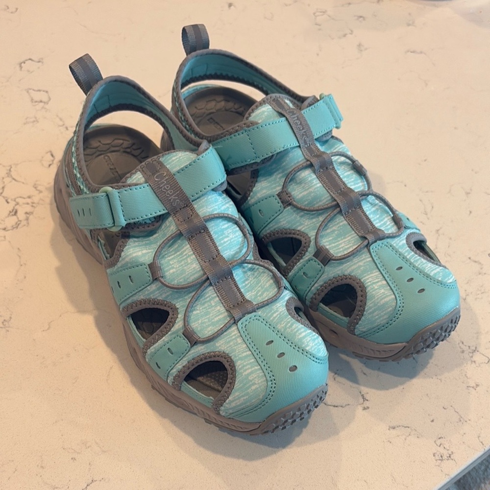 Tony Little Cheeks, Fit Body, For Woman 8.5 Teal/Grey. Excellent condition
